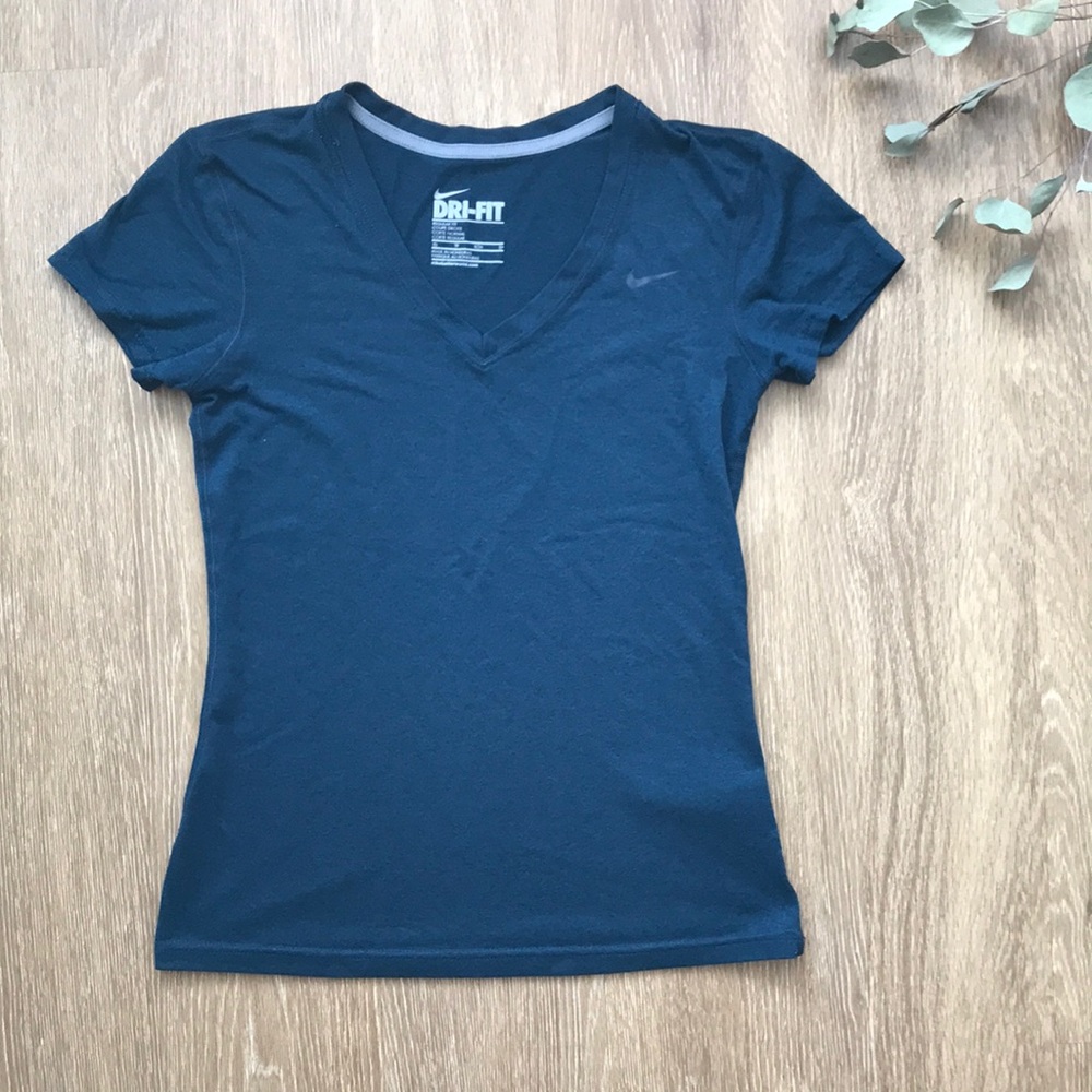 Nike Dry-Fit T-Shirt - Navy - XS